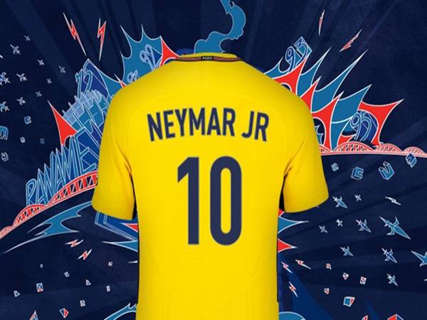Neymar mặc áo số 10 tại PSG và tuyển Brasil
